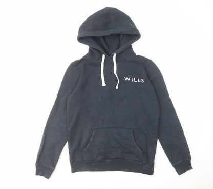 Womens UK Size 8 Jack Wills Blue Pullover Hoodie