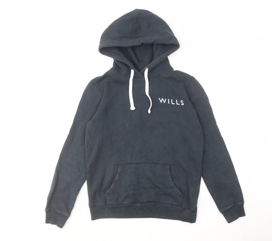 Womens UK Size 8 Jack Wills Blue Pullover Hoodie