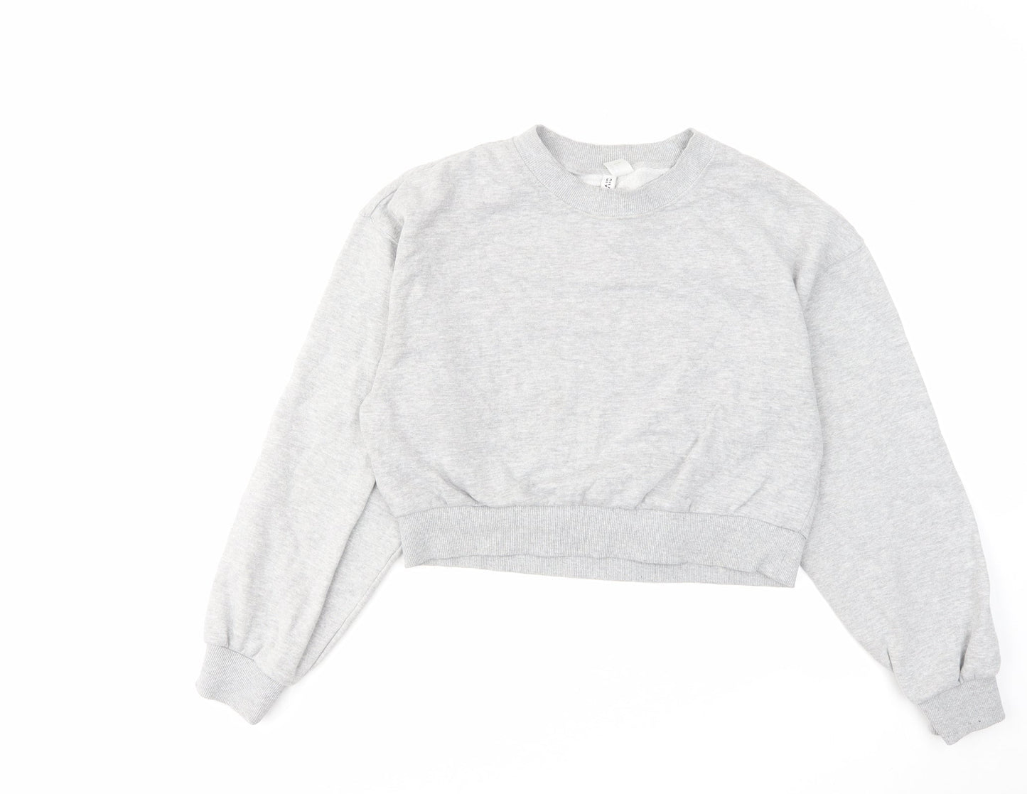 H&M Womens Grey Cotton Pullover Sweatshirt Size S Pullover