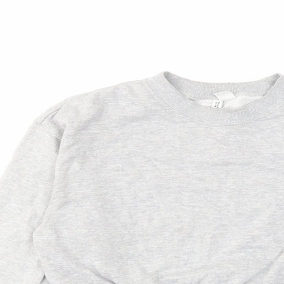 H&M Womens Grey Cotton Pullover Sweatshirt Size S Pullover