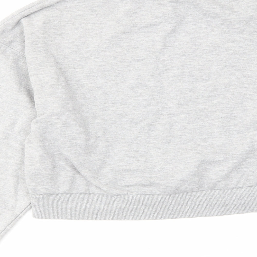 H&M Womens Grey Cotton Pullover Sweatshirt Size S Pullover