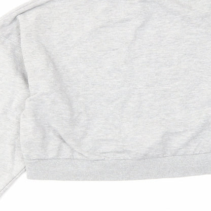 H&M Womens Grey Cotton Pullover Sweatshirt Size S Pullover