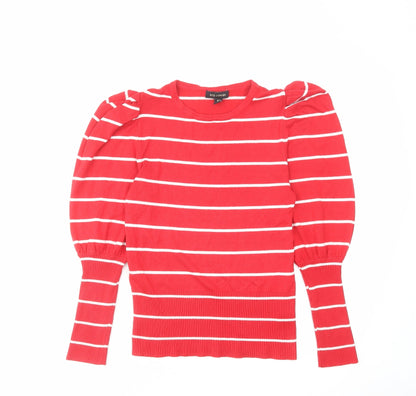 Womens UK Size S QED London Red Pullover Jumper
