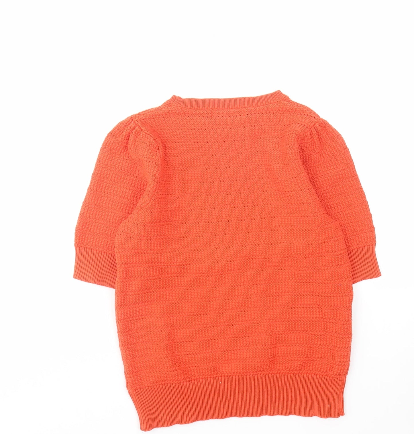 Womens UK Size 10 Marks and Spencer Orange Pullover Jumper