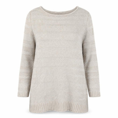 Classics Womens Brown Boat Neck Acrylic Pullover Jumper Size 10