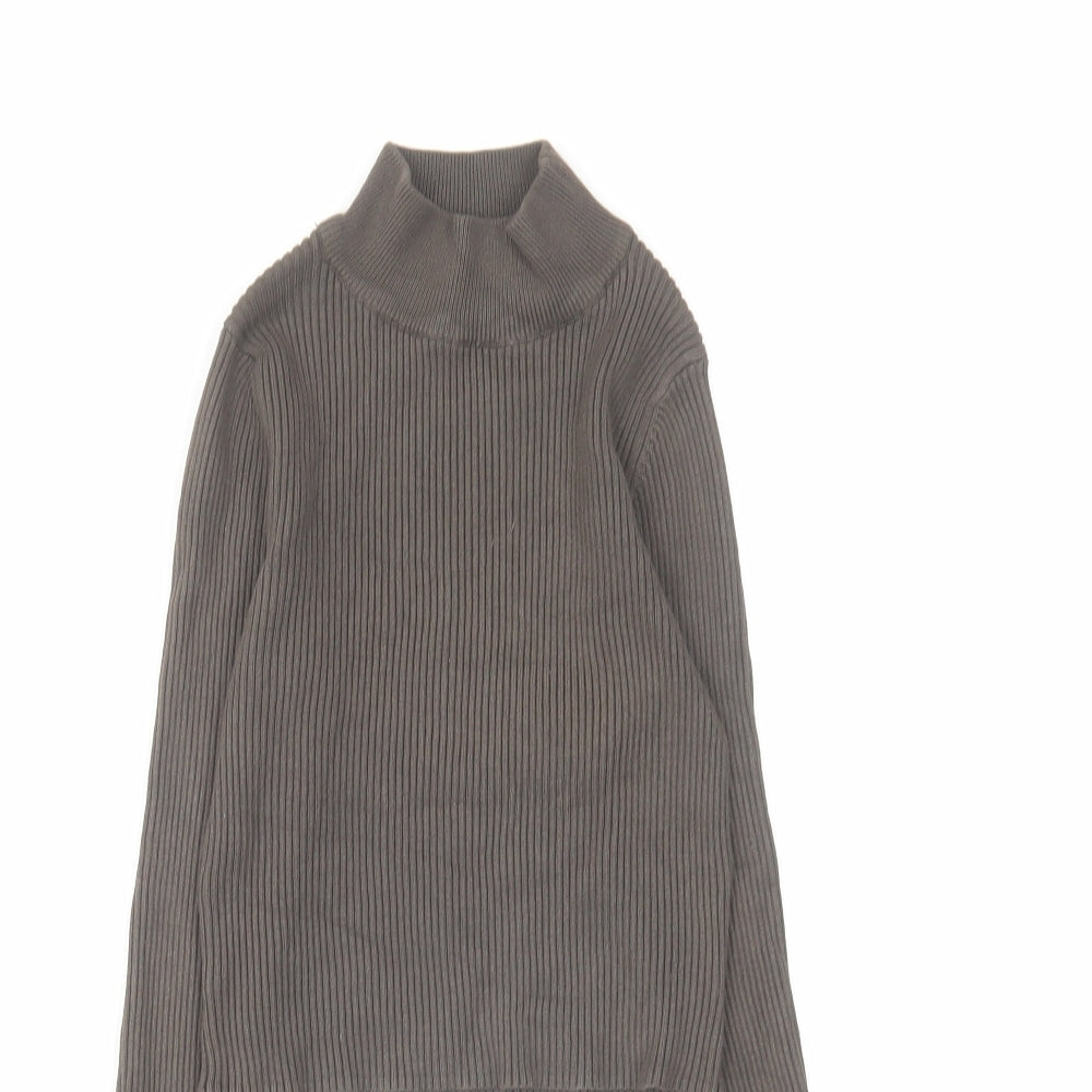 Womens UK Size XS Pull&Bear Grey Basic T-Shirt