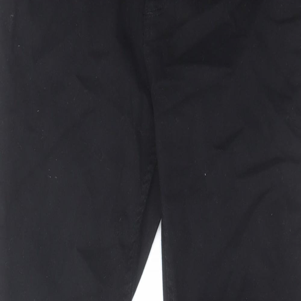 Zara Womens Black Cotton Skinny Jeans Size 10 L27 in Regular Zip