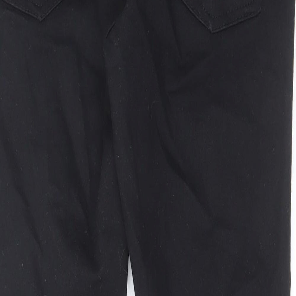 Zara Womens Black Cotton Skinny Jeans Size 10 L27 in Regular Zip