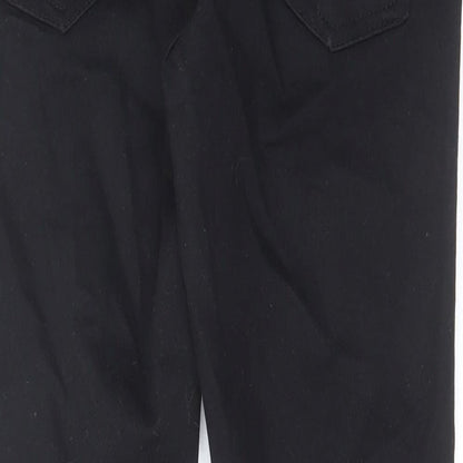Zara Womens Black Cotton Skinny Jeans Size 10 L27 in Regular Zip