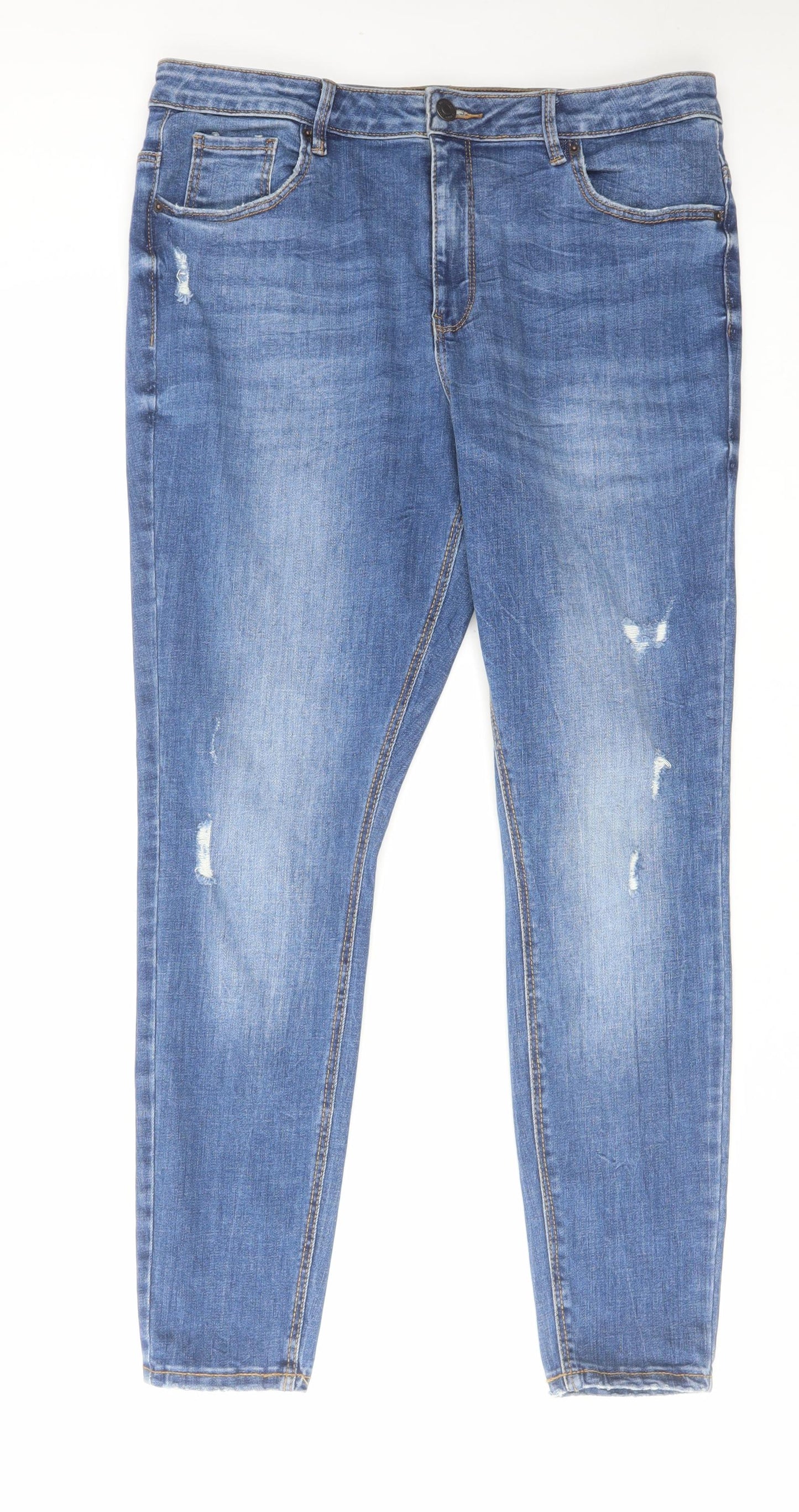 Womens UK Size 34 in VERO MODA Regular Fit Skinny Blue Jeans