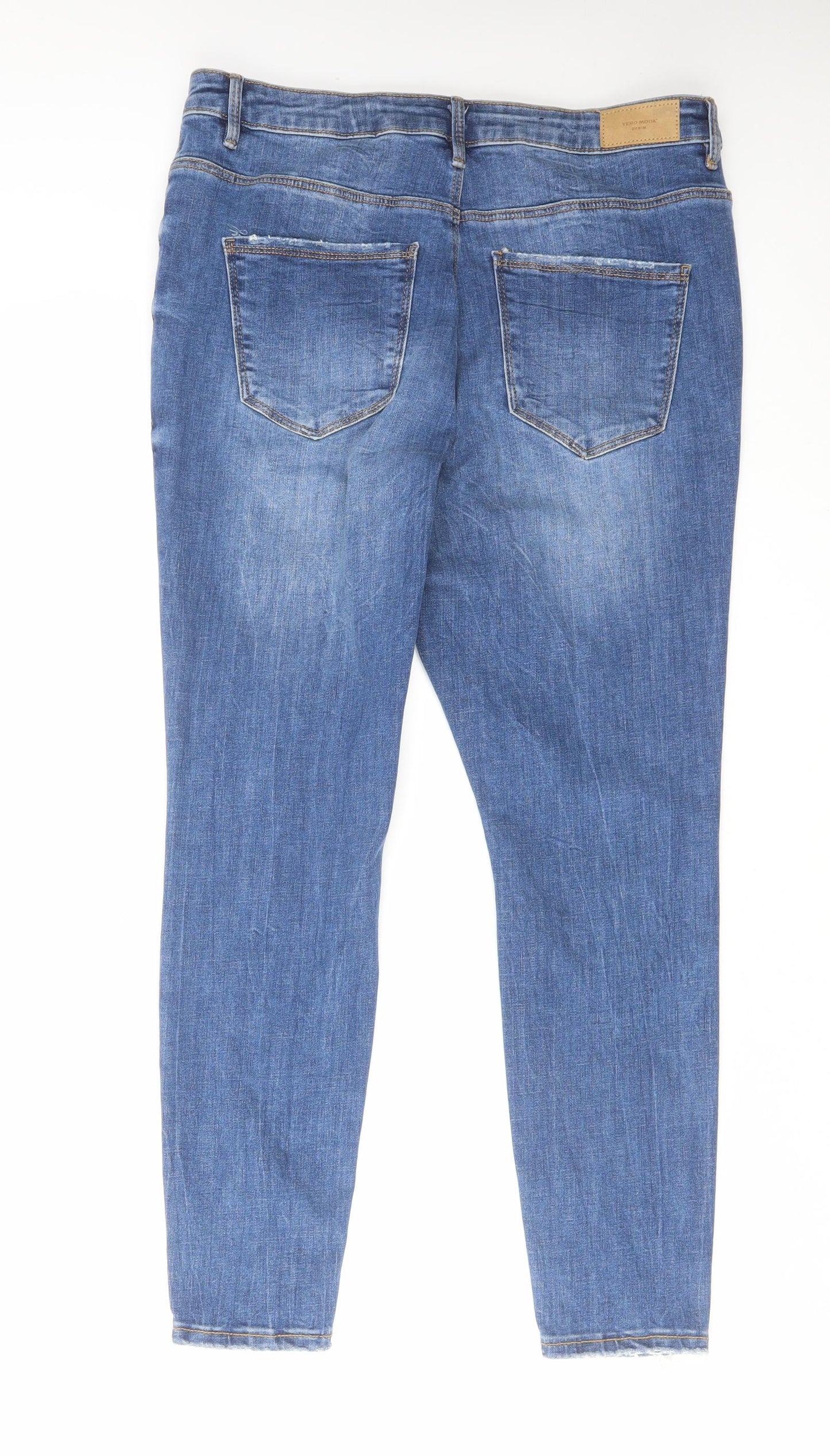 Womens UK Size 34 in VERO MODA Regular Fit Skinny Blue Jeans