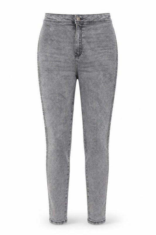 Womens UK Size 8 Bershka Regular Fit Skinny Grey Jeans