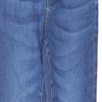 Denim & Co. Womens Blue Cotton Skinny Jeans Size 8 L27 in Regular Zip