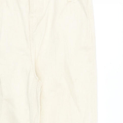 Cradle to Cradle Certified Womens Beige Cotton Boyfriend Jeans Size 6 L26 in Regular Zip