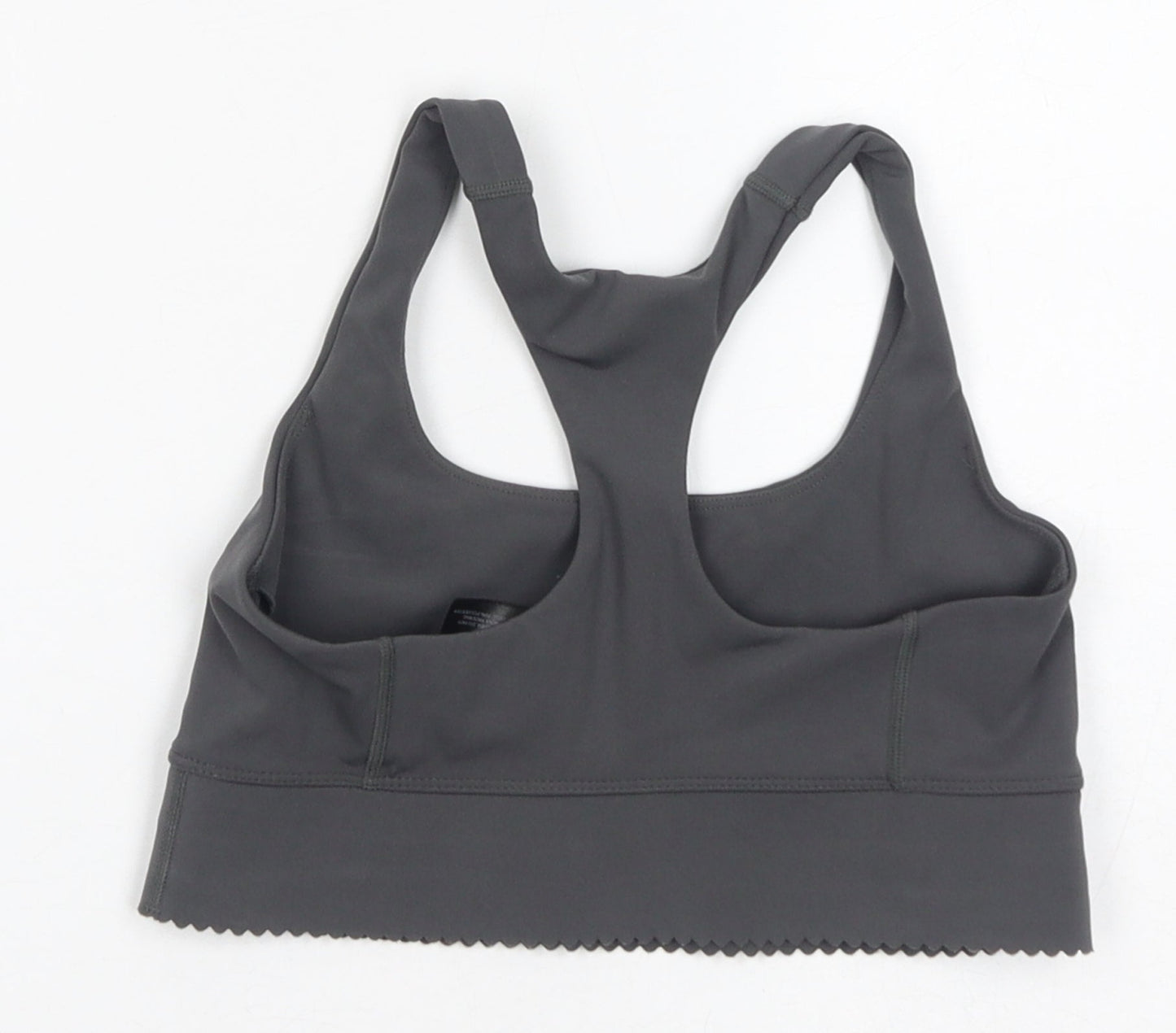 H&M Womens Grey Polyamide Cropped Tank Size XS Scoop Neck Pullover