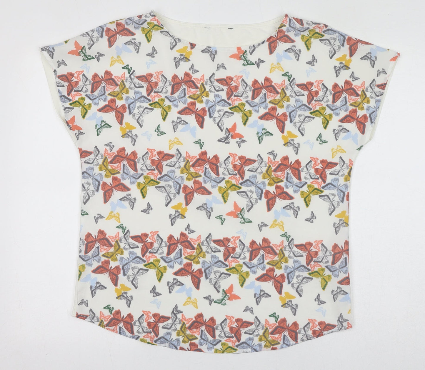 Womens UK Size 12 NEXT White Basic Blouse