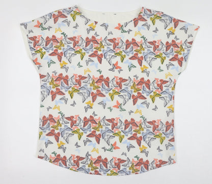 Womens UK Size 12 NEXT White Basic Blouse