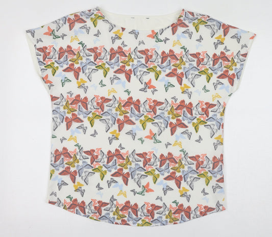 Womens UK Size 12 NEXT White Basic Blouse