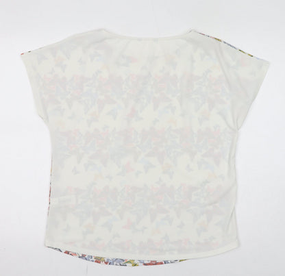 Womens UK Size 12 NEXT White Basic Blouse