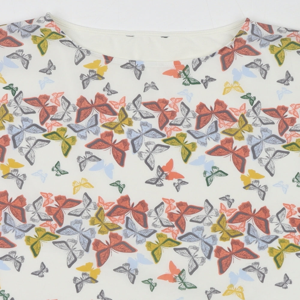 Womens UK Size 12 NEXT White Basic Blouse