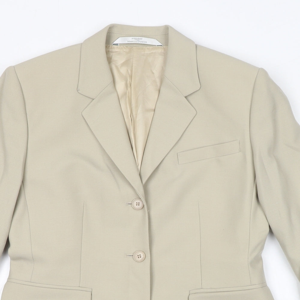 Womens UK Size 12 St Michael Ivory Jacket