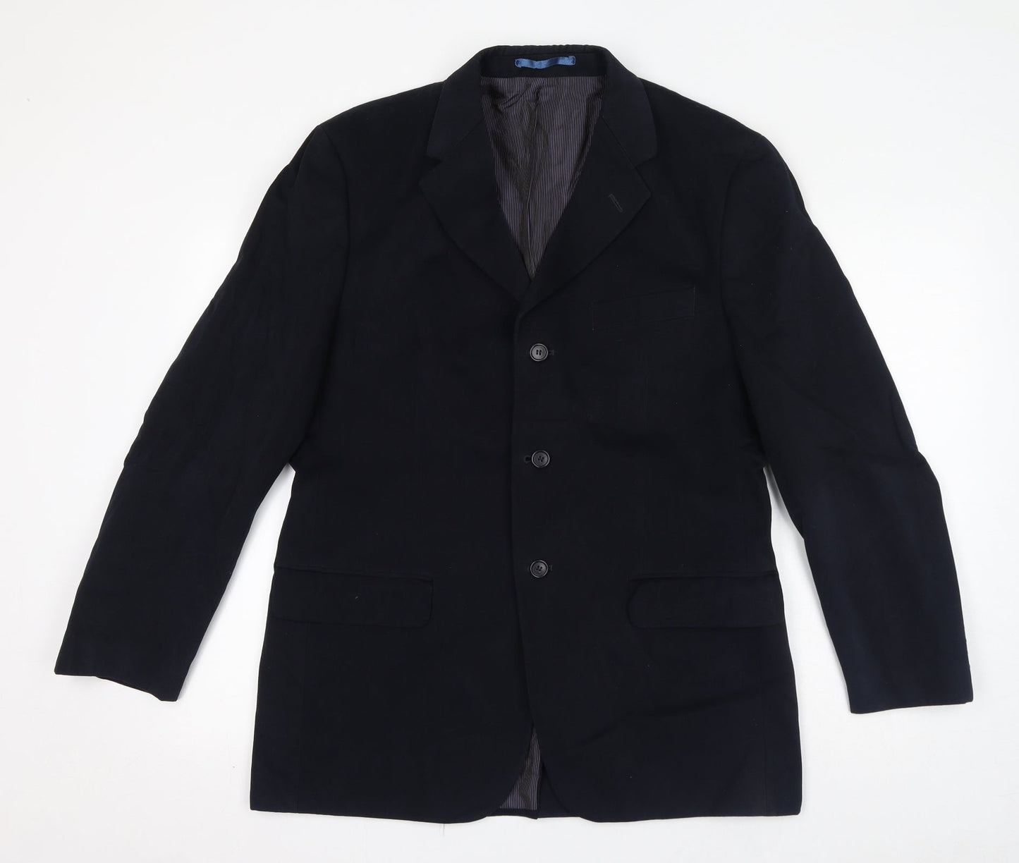 Mens UK Size 40 Marks and Spencer Regular Blue Suit Jacket
