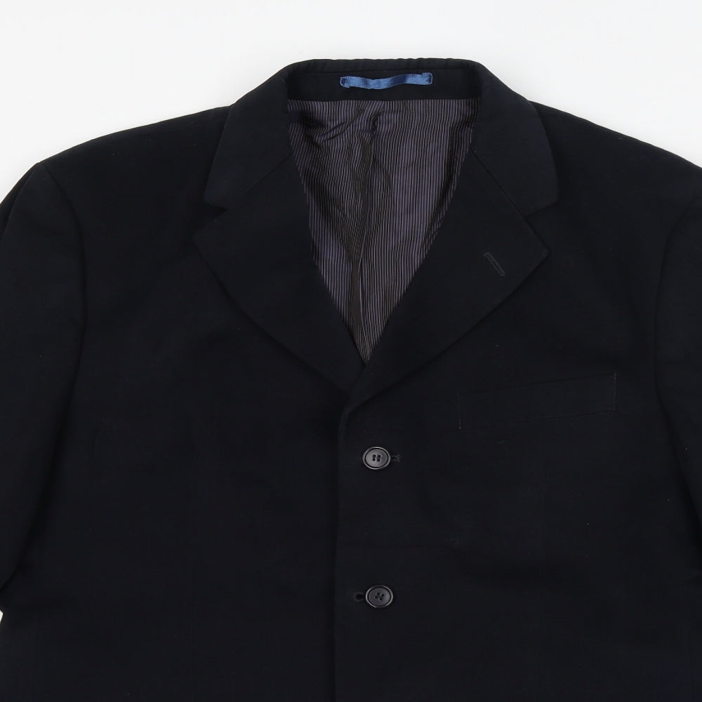 Mens UK Size 40 Marks and Spencer Regular Blue Suit Jacket