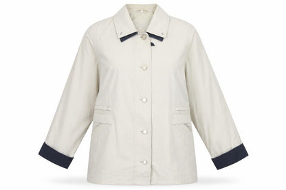 Berkertex Womens Ivory Jacket Size 18 Button
