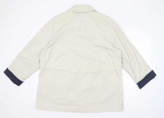 Berkertex Womens Ivory Jacket Size 18 Button