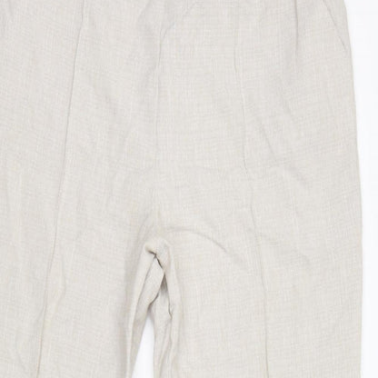 Womens UK Size 18 Marks and Spencer Regular Fit  Ivory Trousers