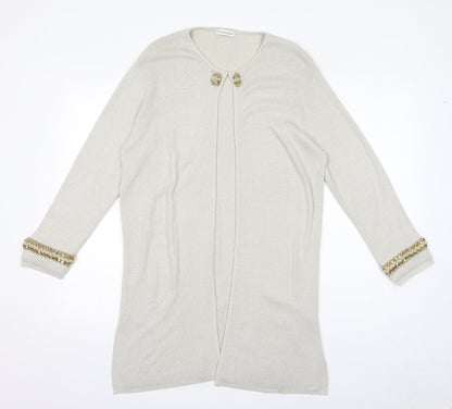 Womens UK Size S House of Fraser Ivory Cardigan Jumper