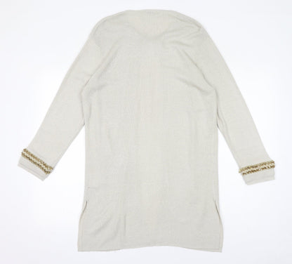 Womens UK Size S House of Fraser Ivory Cardigan Jumper