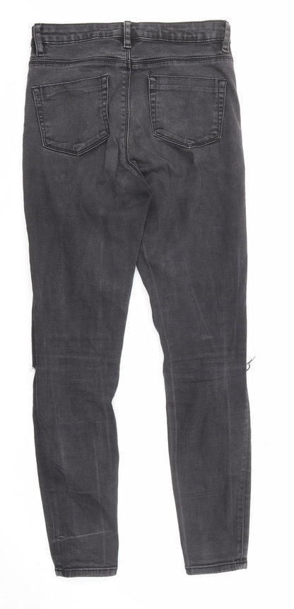ASOS Womens Black Cotton Skinny Jeans Size 26 in L32 in Regular Zip