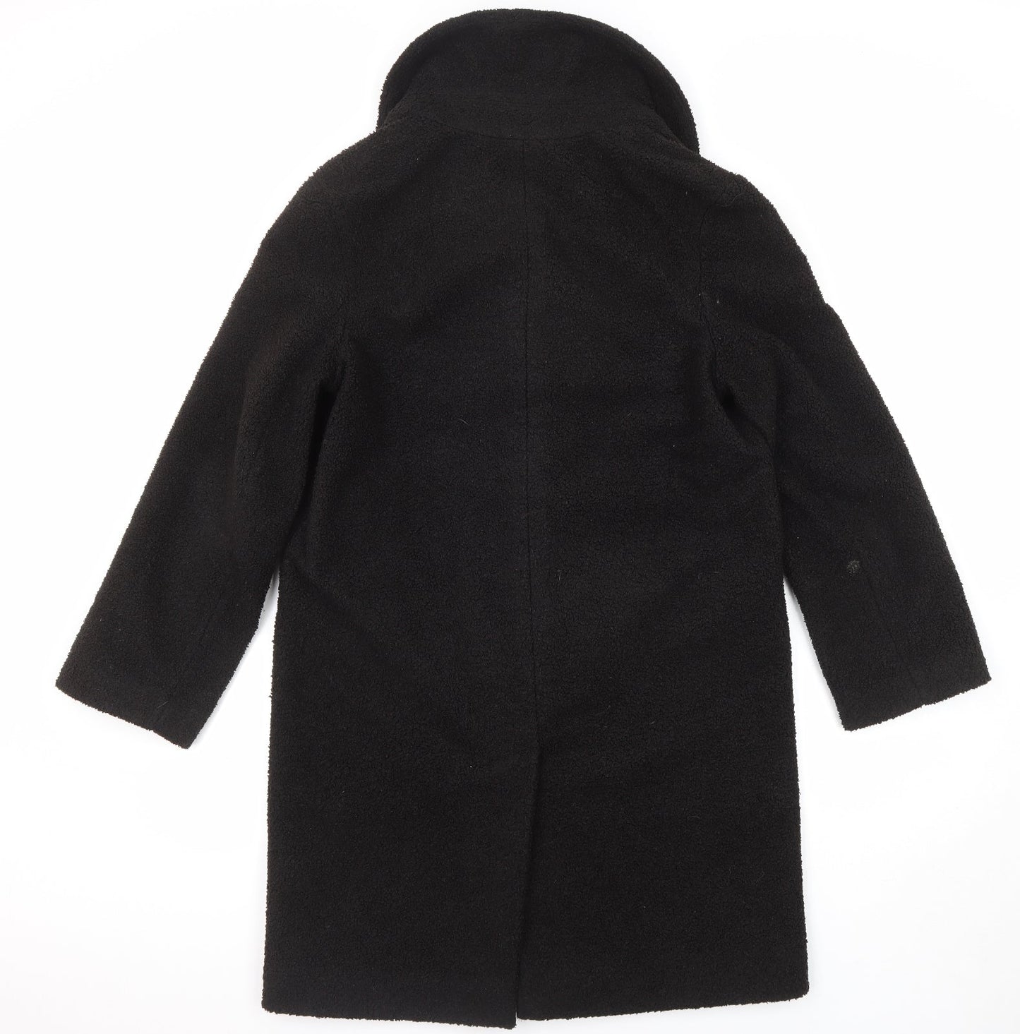 Womens UK Size 10 Warehouse Black Overcoat