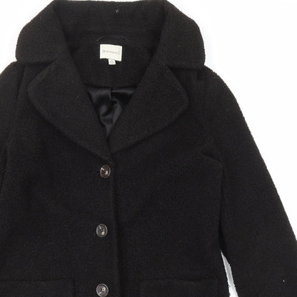 Womens UK Size 10 Warehouse Black Overcoat