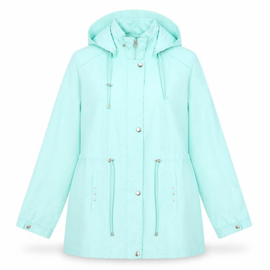 Womens UK Size M Bonmarché Blue Parka Coat
