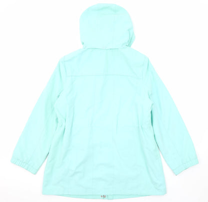 Womens UK Size M Bonmarché Blue Parka Coat