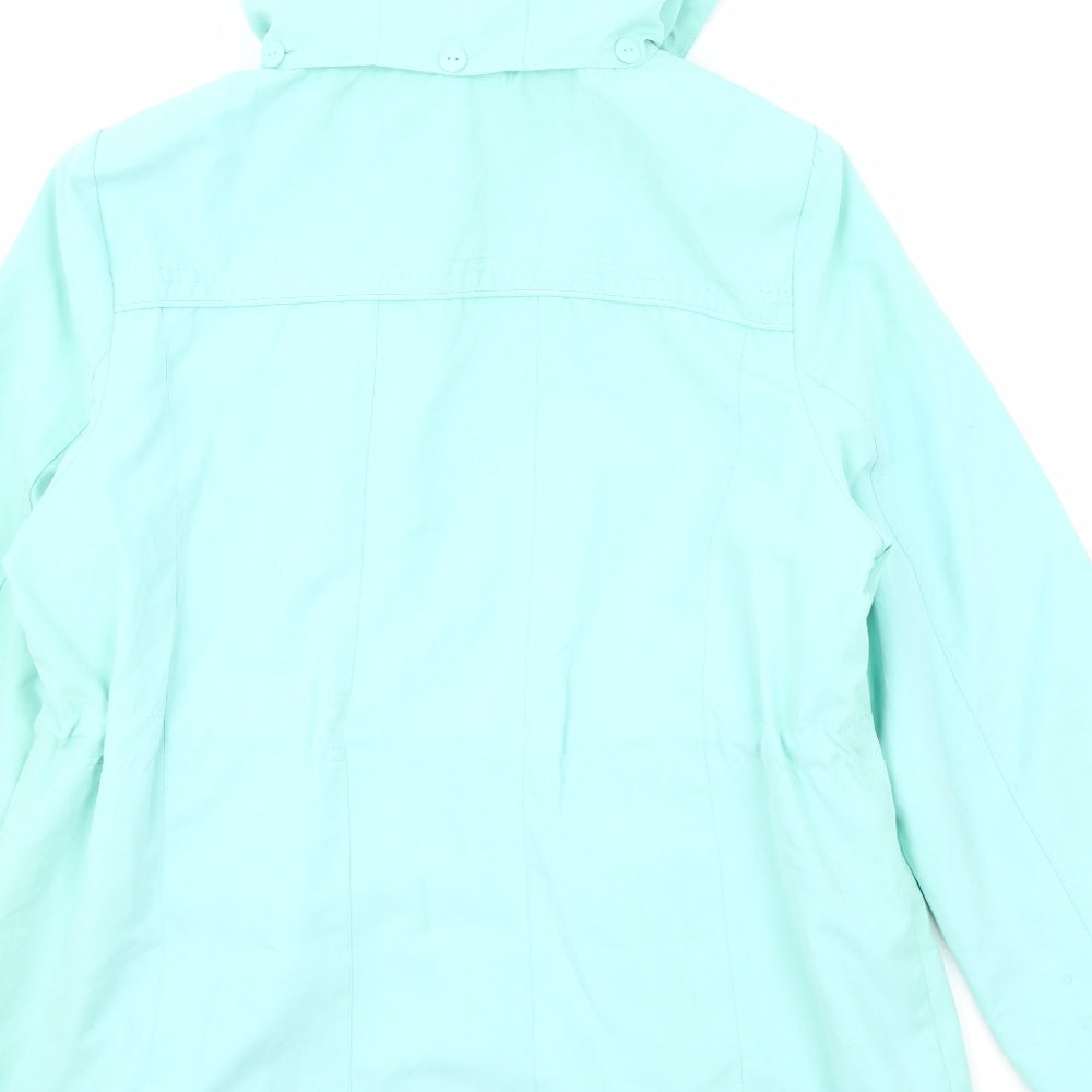 Womens UK Size M Bonmarché Blue Parka Coat