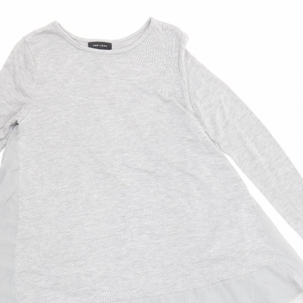 Womens UK Size S New Look Grey Pullover Jumper