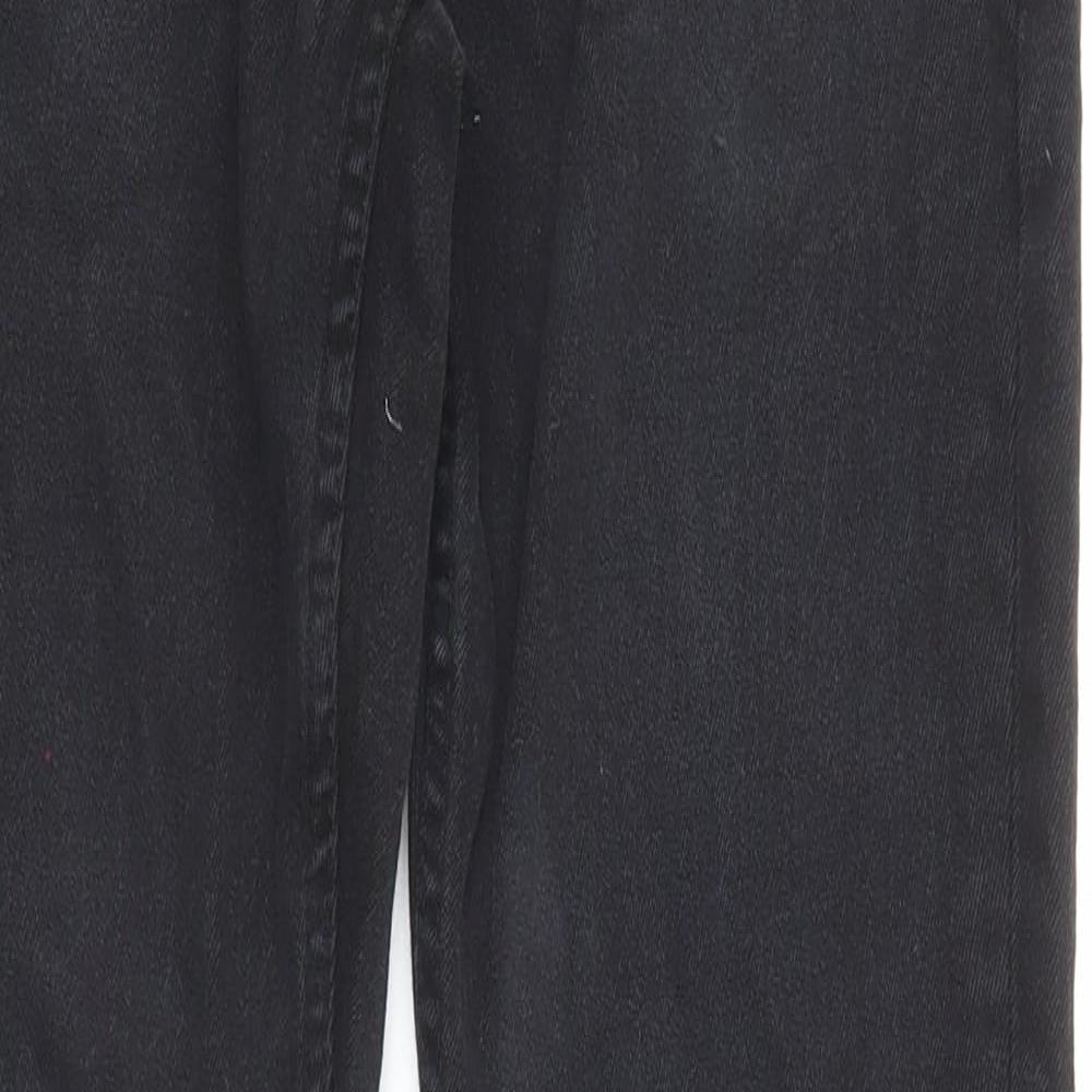 Denim & Co. Mens Black Cotton Tapered Jeans Size 28 in L32 in Regular Zip