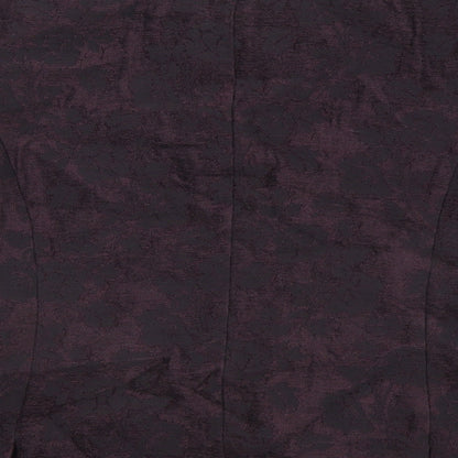 CC Womens Purple Geometric Jacket Blazer Size 10 Button