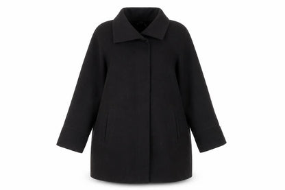 Womens UK Size 14 M&Co Black Overcoat