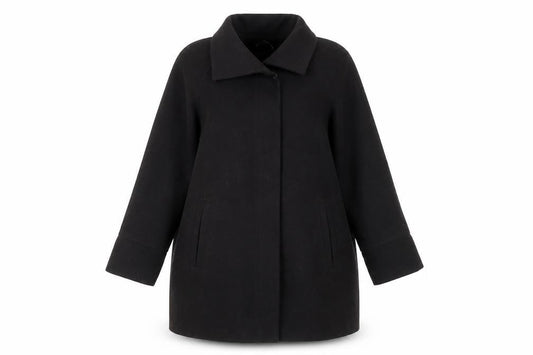 Womens UK Size 14 M&Co Black Overcoat