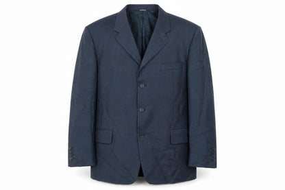Nino Bertini Mens Blue Wool Jacket Suit Jacket Size 46 Regular