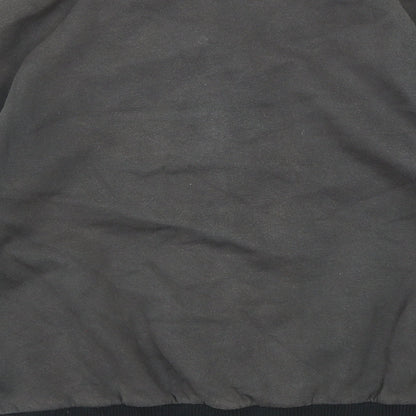 Divided by H&M Womens Grey Geometric Bomber Jacket Jacket Size 2XS Snap