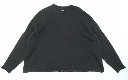 Womens UK Size S ASOS Black Pullover Sweatshirt