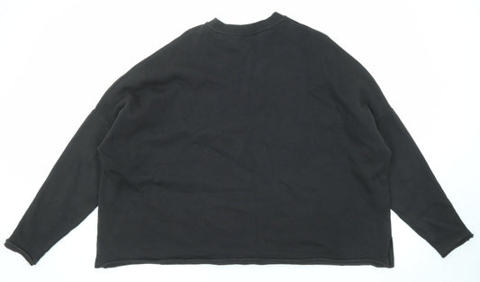 Womens UK Size S ASOS Black Pullover Sweatshirt