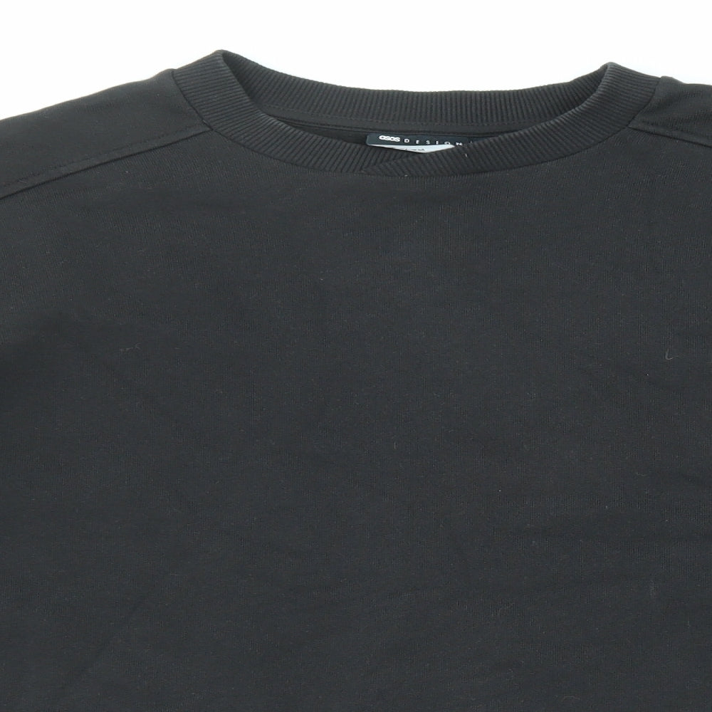 Womens UK Size S ASOS Black Pullover Sweatshirt