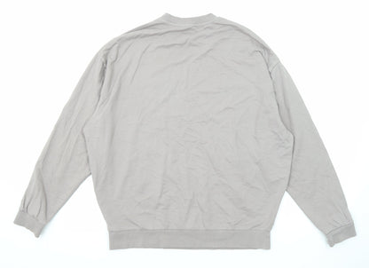 Mens UK Size M ASOS Grey Pullover Sweatshirt