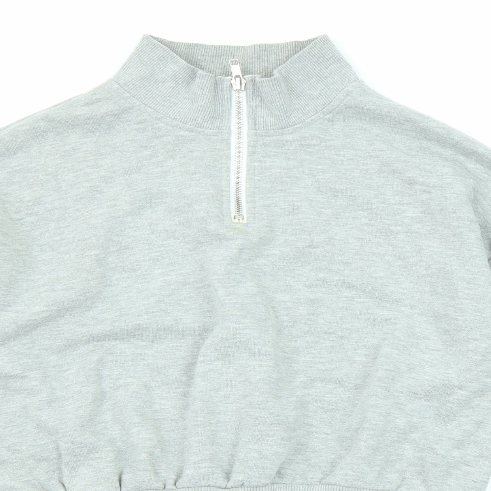 Womens UK Size S FOREVER 21 Grey Pullover Sweatshirt